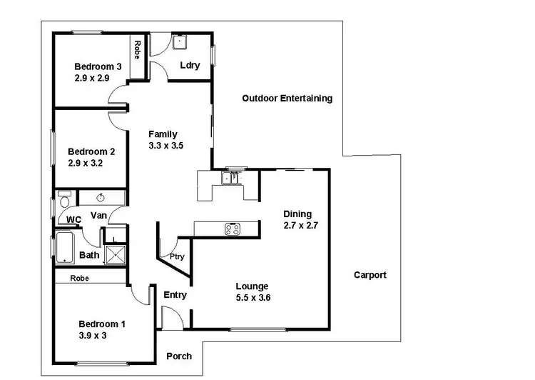 Floorplan of Homely house listing, 12 Korinthos Street, Renmark SA 5341