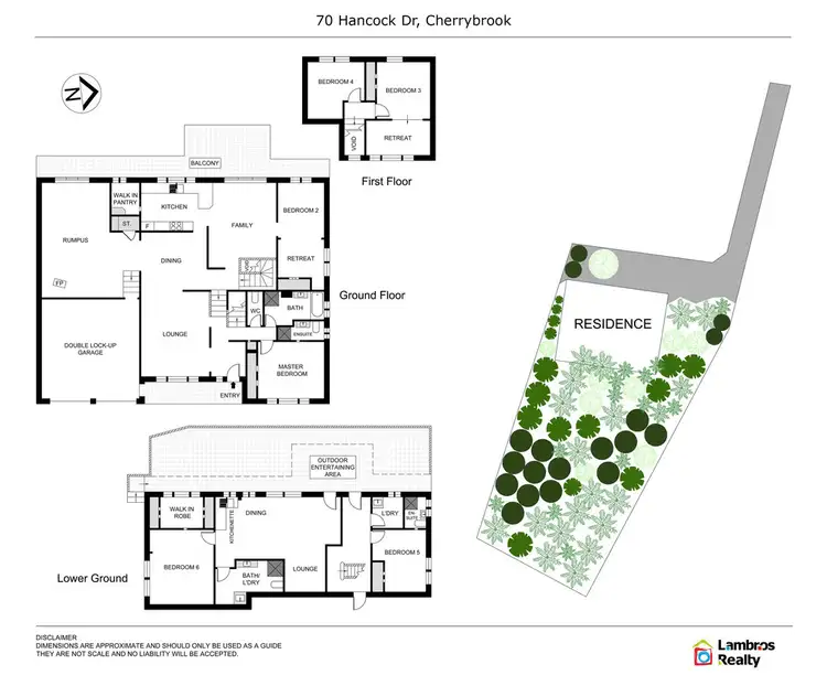 Floorplan of Homely house listing, 70 Hancock Dr, Cherrybrook NSW 2126