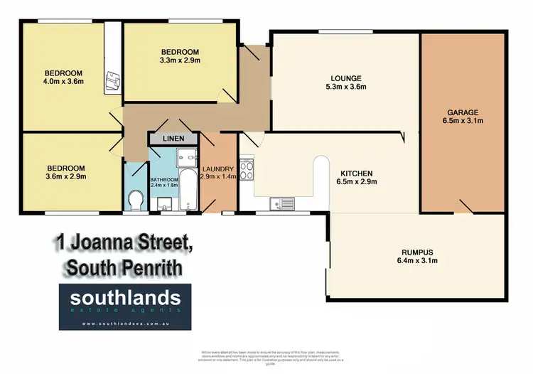 Floorplan of Homely house listing, 1 Joanna Street, South Penrith NSW 2750