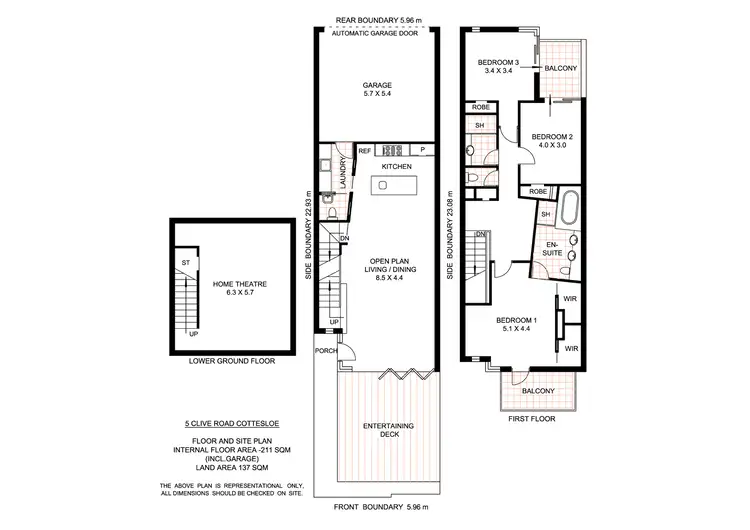 Floorplan of Homely house listing, 5 Clive Road, Cottesloe WA 6011