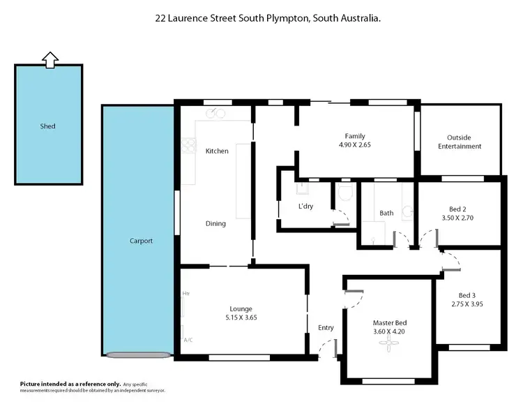 Floorplan of Homely house listing, 22 Laurence Street, South Plympton SA 5038