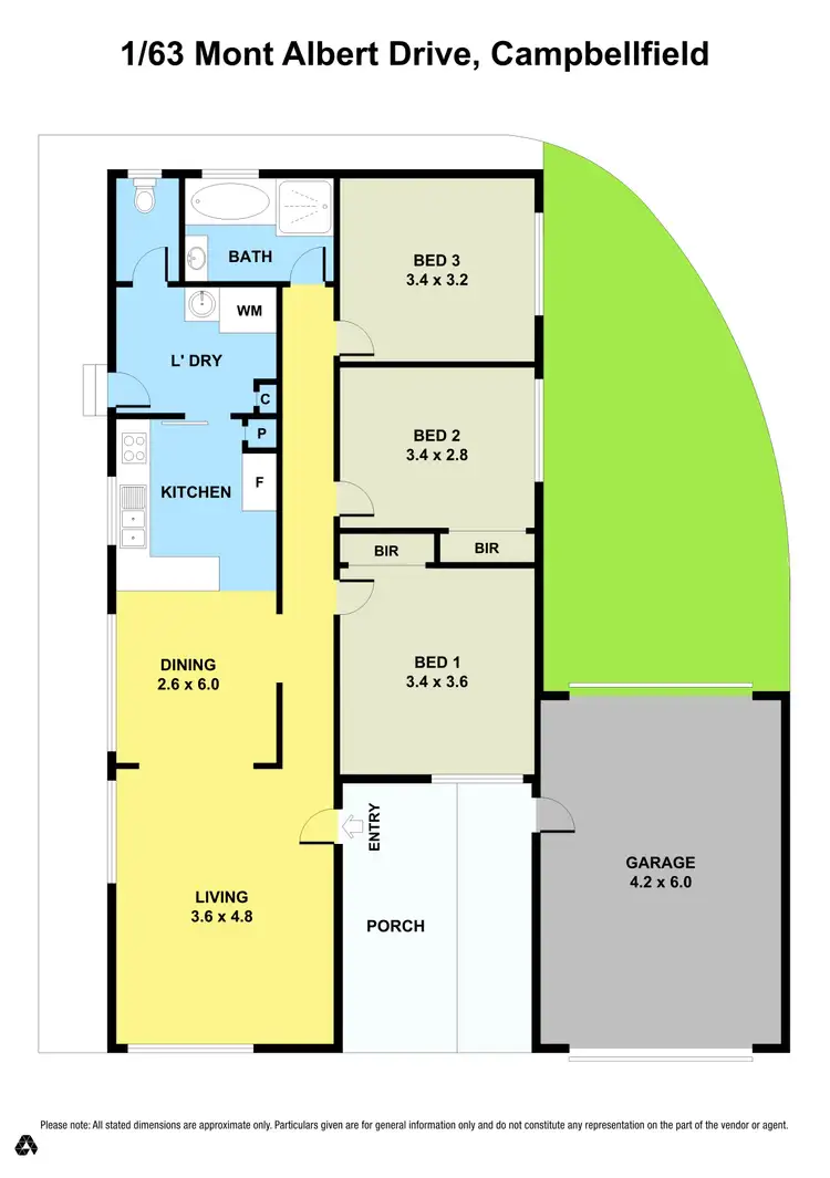Floorplan of Homely house listing, 1/63 Mont Albert Drive, Campbellfield VIC 3061