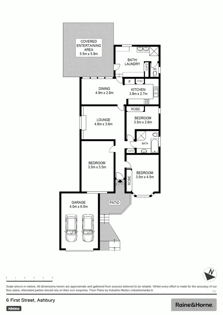 Floorplan of Homely house listing, 6 First Street, Ashbury NSW 2193