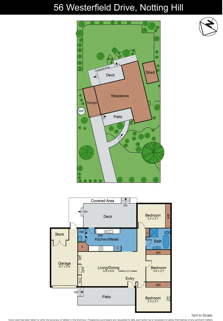 Floorplan of Homely house listing, 56 Westerfield Drive, Notting Hill VIC 3168