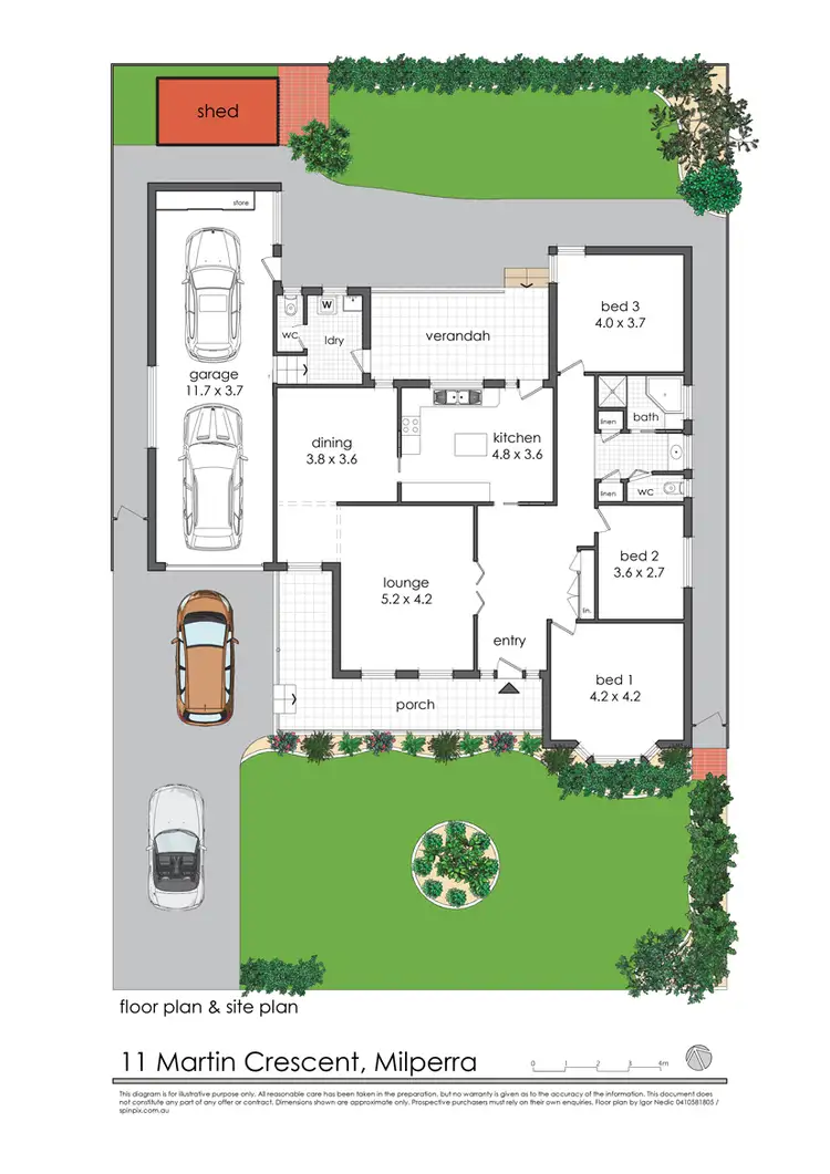 Floorplan of Homely house listing, 11 Martin Crescent, Milperra NSW 2214