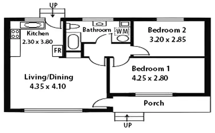 Floorplan of Homely unit listing, 3 / 38 Wear Avenue, Marden SA 5070