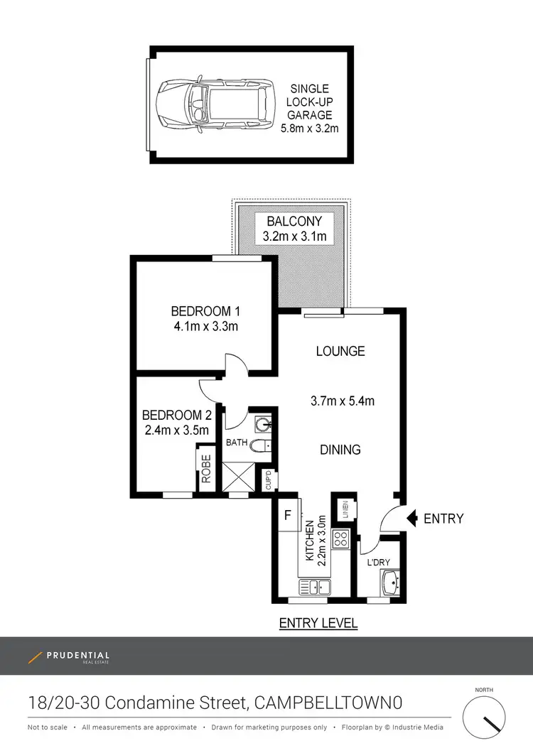 Floorplan of Homely unit listing, 18/20-30 Condamine Street, Campbelltown NSW 2560