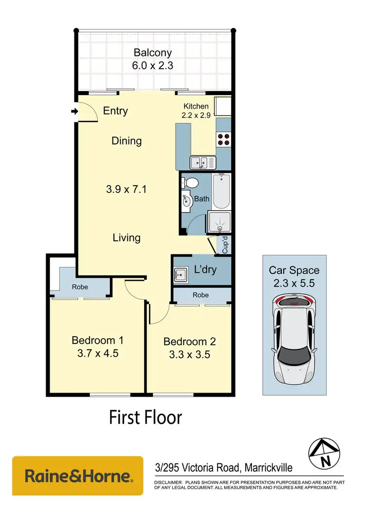 Floorplan of Homely apartment listing, 3/295 Victoria Road, Marrickville NSW 2204