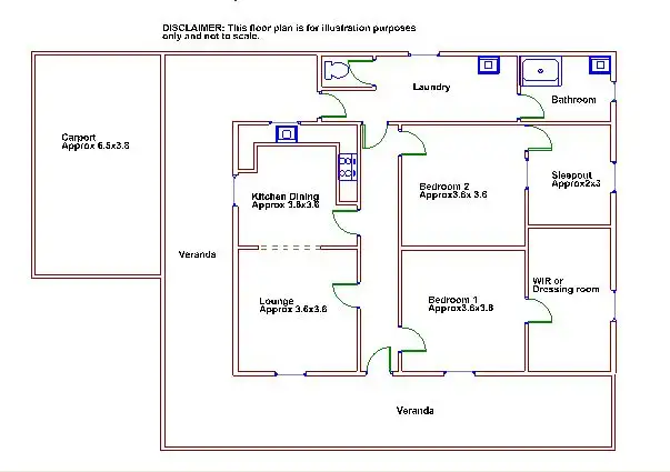 Floorplan of Homely house listing, 35 Mortimer Road, Berri SA 5343