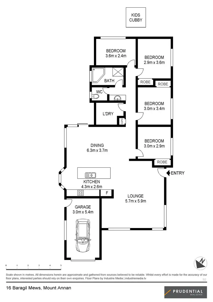 Floorplan of Homely house listing, 16 Baragil Mews, Mount Annan NSW 2567