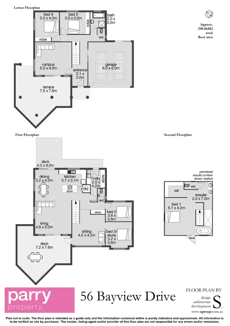 Floorplan of Homely house listing, 56 Bayview Drive, Blackstone Heights TAS 7250