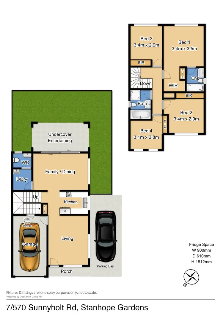 Floorplan of Homely townhouse listing, 7/570 Sunnyholt Road, Stanhope Gardens NSW 2768