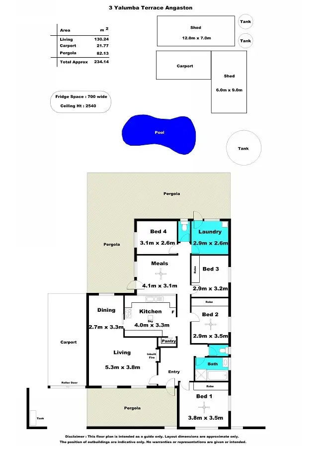 Floorplan of Homely house listing, 3 Yalumba Terrace, Angaston SA 5353