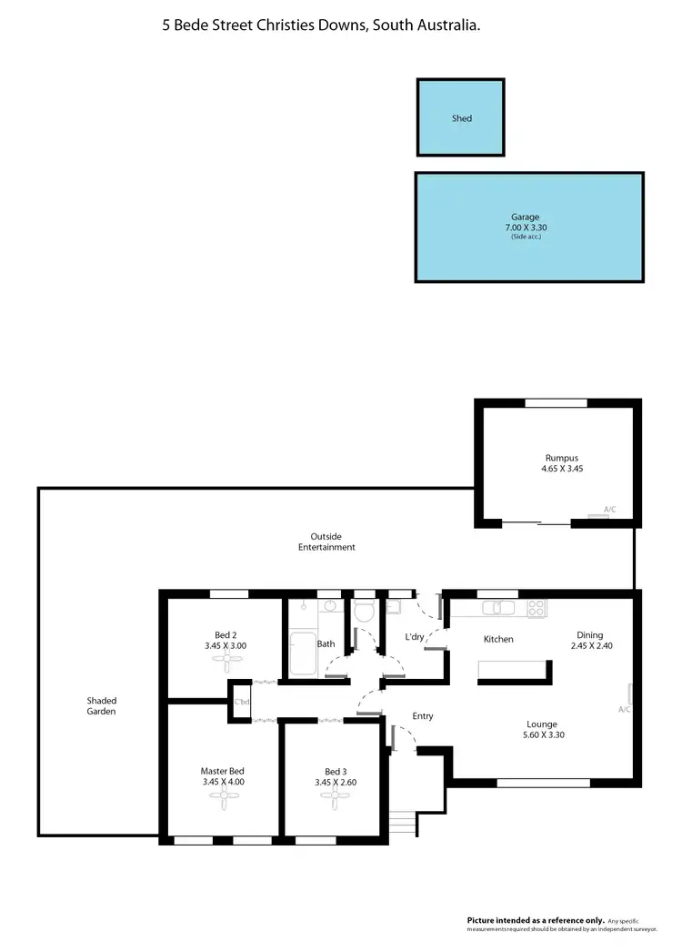 Floorplan of Homely house listing, 5 Bede Street, Christie Downs SA 5164