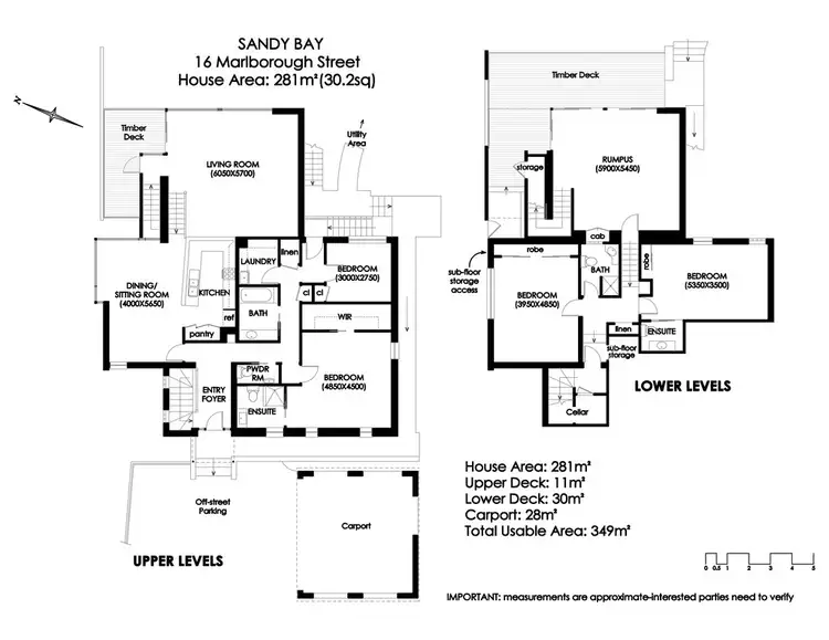 Floorplan of Homely house listing, 16 Marlborough Street, Sandy Bay TAS 7005