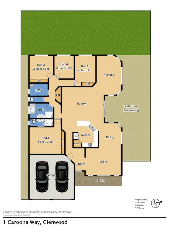 Floorplan of Homely house listing, 1 Caroona Way, Glenwood NSW 2768