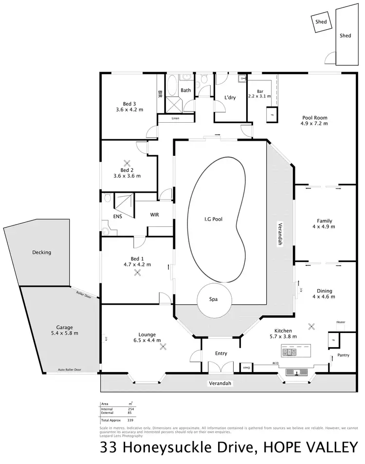 Floorplan of Homely house listing, 33 Honeysuckle Drive, Hope Valley SA 5090