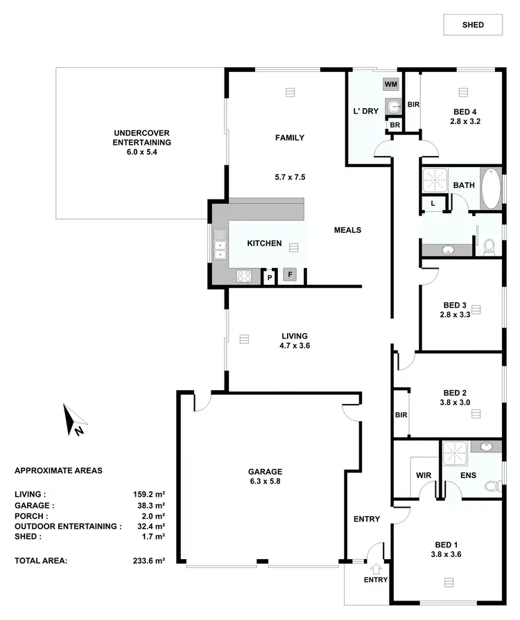 Floorplan of Homely house listing, 51 Trestrail Circuit, Williamstown SA 5351