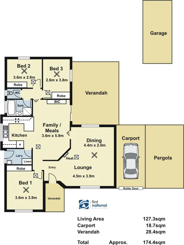 Floorplan of Homely house listing, 12 Jacaranda Drive, Craigmore SA 5114