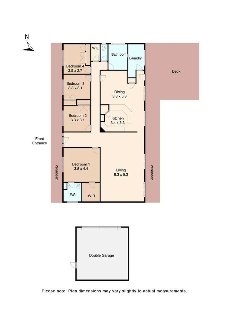 Floorplan of Homely house listing, 165 Grevillea Drive, Enfield VIC 3352