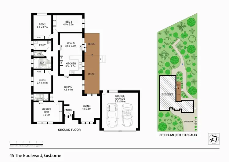 Floorplan of Homely house listing, 45 The Boulevard, Gisborne VIC 3437