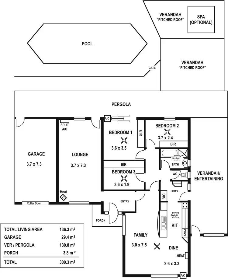 Floorplan of Homely house listing, 6 NURROWIN DRIVE, Ingle Farm SA 5098