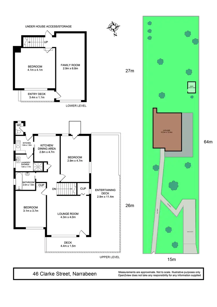 Floorplan of Homely house listing, 46 Clarke Street, Narrabeen NSW 2101