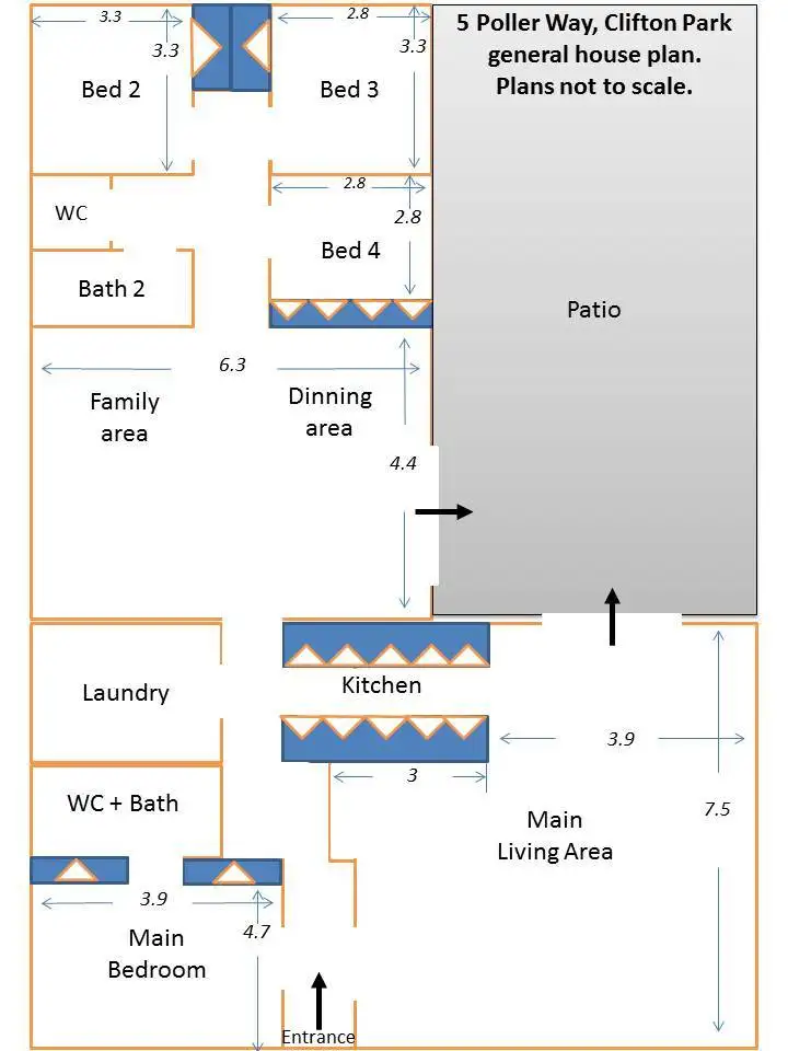 Floorplan of Homely house listing, 5 Poller Way, Australind WA 6233