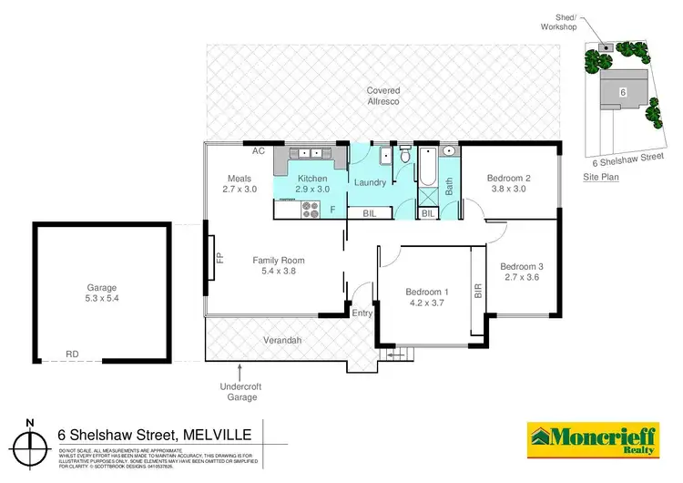Floorplan of Homely house listing, 6 Shelshaw Street, Melville WA 6156