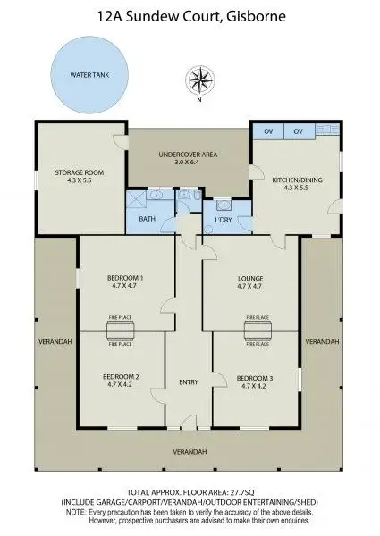 Floorplan of Homely house listing, 12A Sundew Court, Gisborne VIC 3437