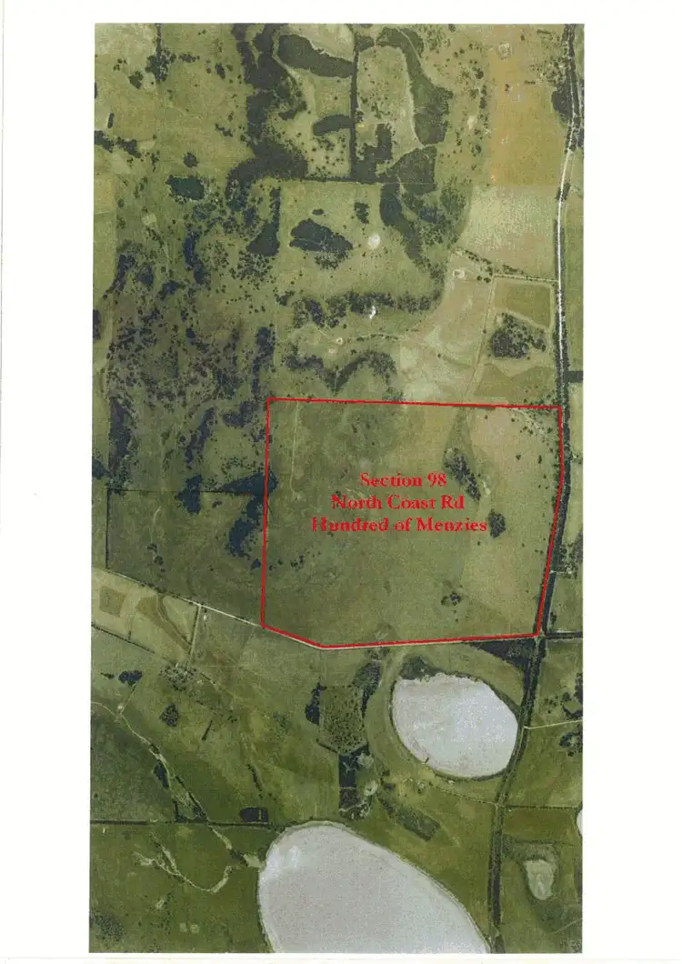 Floorplan of Homely rural property listing, Section 98 North Coast Rd, Menzies SA 5223