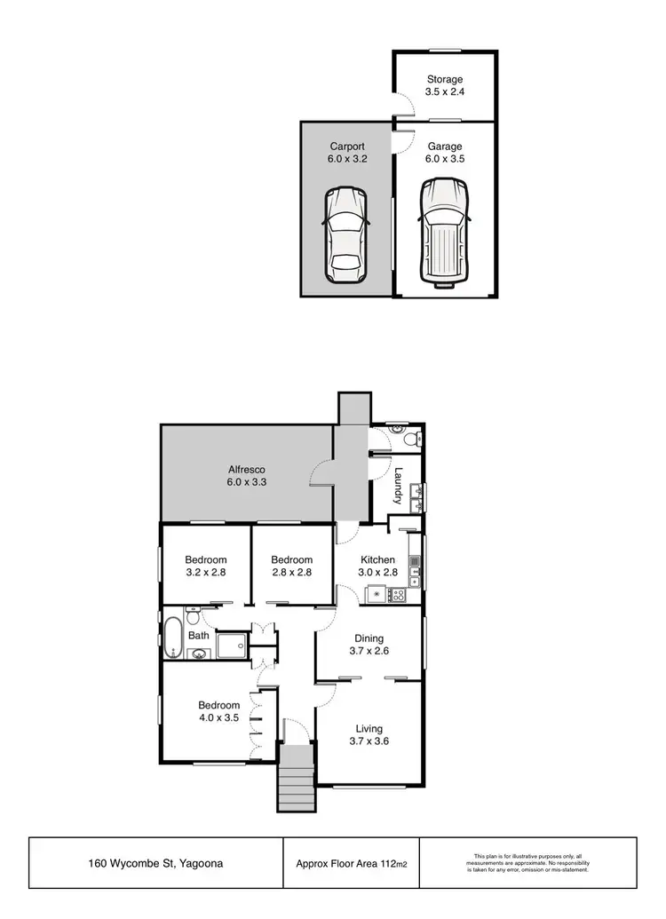 Floorplan of Homely house listing, 160 Wycombe Street, Yagoona NSW 2199