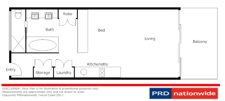 Floorplan of Homely apartment listing, 331/9-13 Dianella Drive, Casuarina NSW 2487