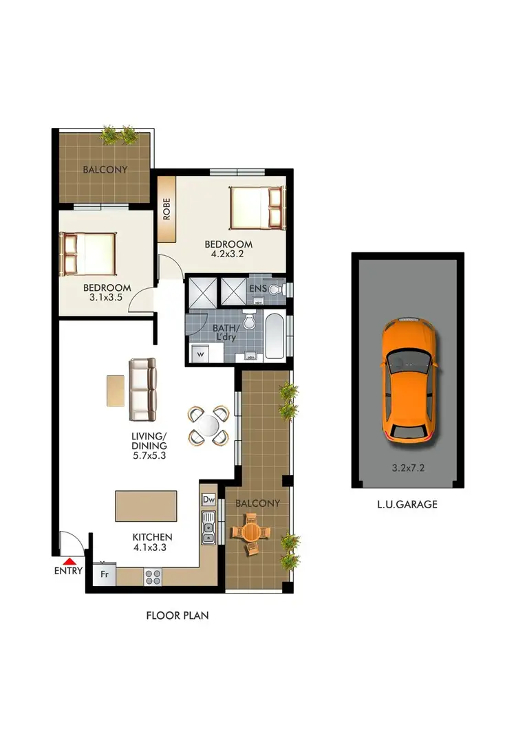 Floorplan of Homely apartment listing, 12/39-41 Denham Street, Bondi NSW 2026