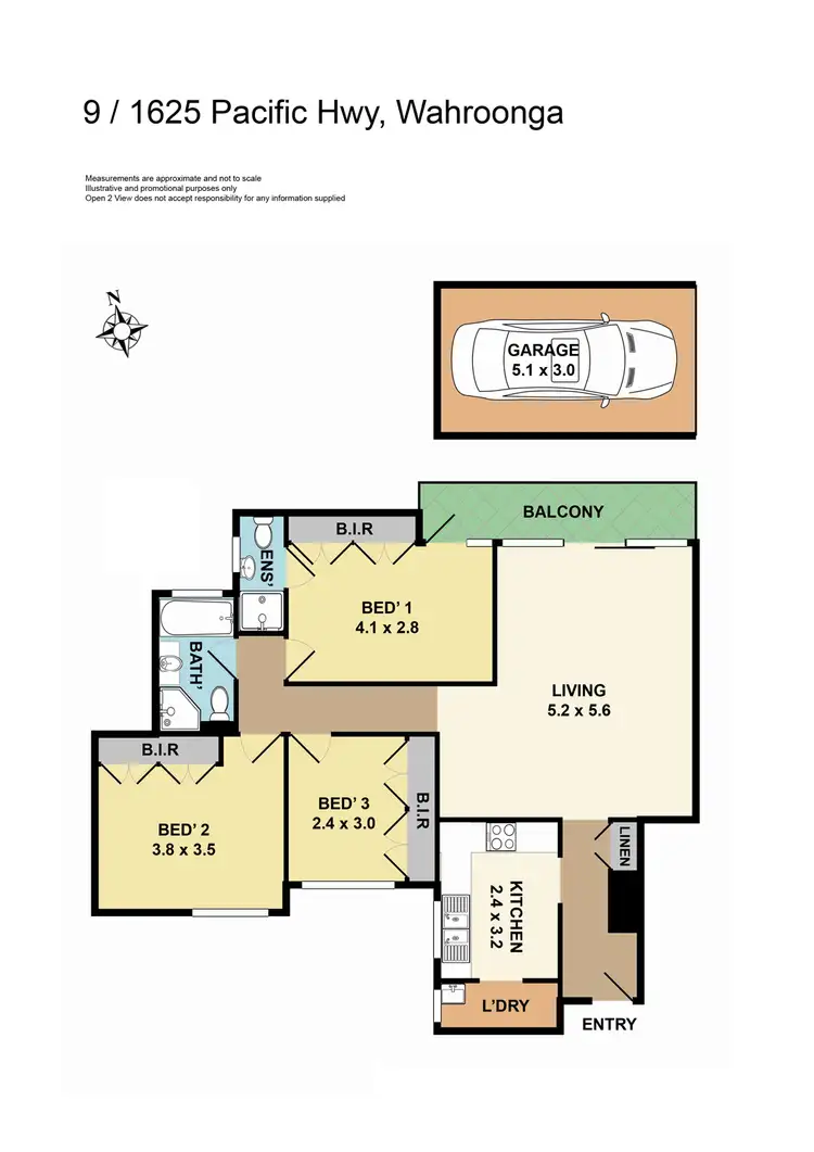 Floorplan of Homely apartment listing, 9/1625 Pacific Highway, Wahroonga NSW 2076