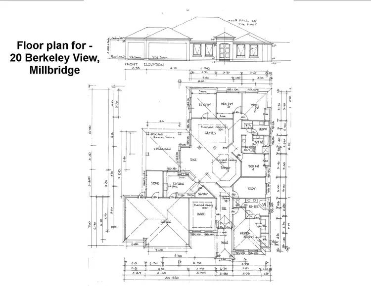 Floorplan of Homely house listing, 20 Berkeley View, Millbridge WA 6232