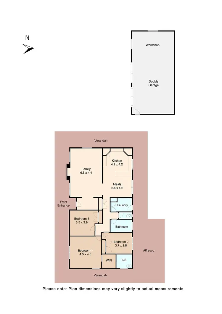Floorplan of Homely house listing, 23 Deborah Court, Haddon VIC 3351