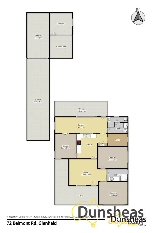 Floorplan of Homely house listing, 72 Belmont Road, Glenfield NSW 2167