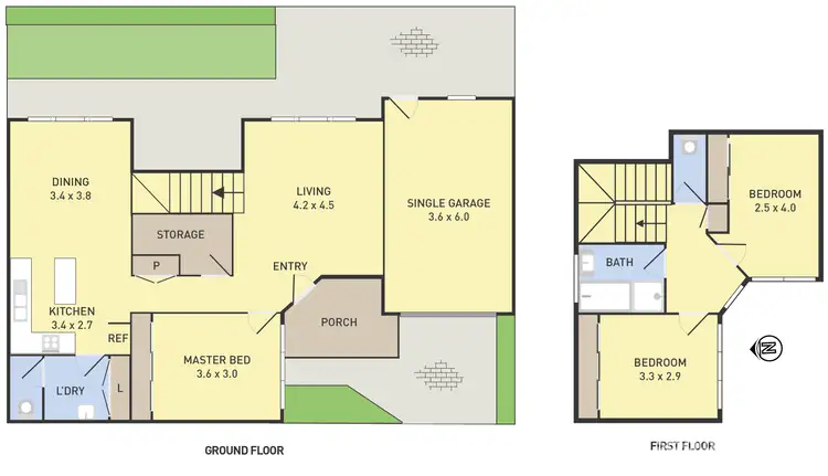Floorplan of Homely townhouse listing, 3/38 Gordon Street, Tullamarine VIC 3043