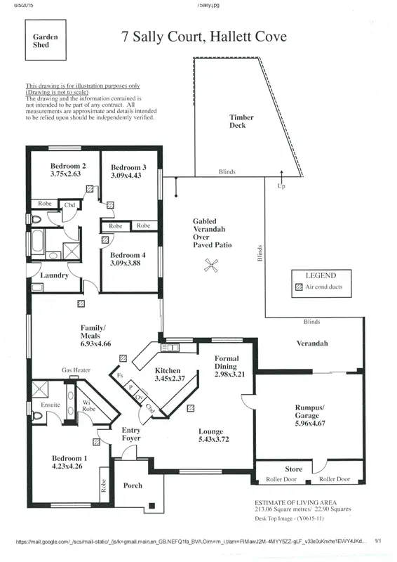 Floorplan of Homely house listing, 7 Sally Court, Hallett Cove SA 5158