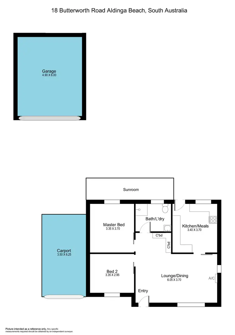 Floorplan of Homely house listing, 18 Butterworth Road, Aldinga Beach SA 5173