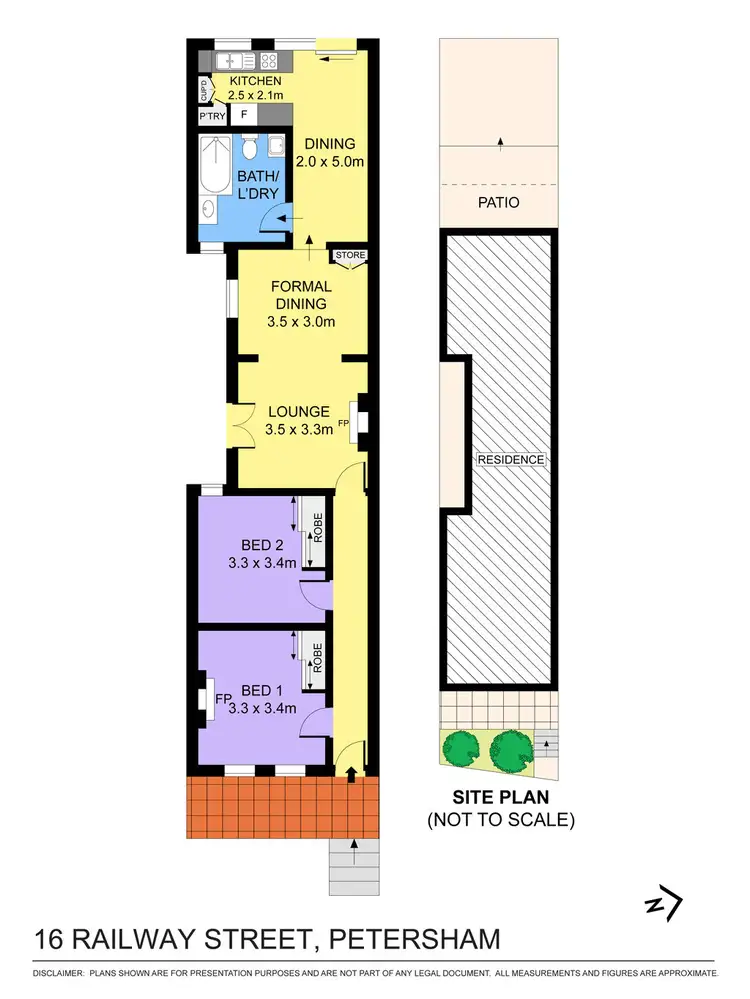 Floorplan of Homely terrace listing, 16 Railway Street, Petersham NSW 2049