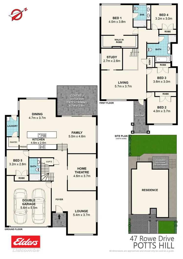 Floorplan of Homely house listing, 47 ROWE DRIVE, Potts Hill NSW 2143