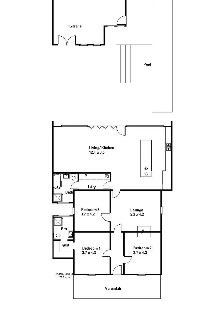 Floorplan of Homely house listing, 94 Ral Ral Avenue, Renmark SA 5341