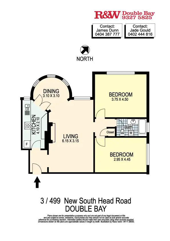 Floorplan of Homely apartment listing, 3/499 New South Head Road, Double Bay NSW 2028