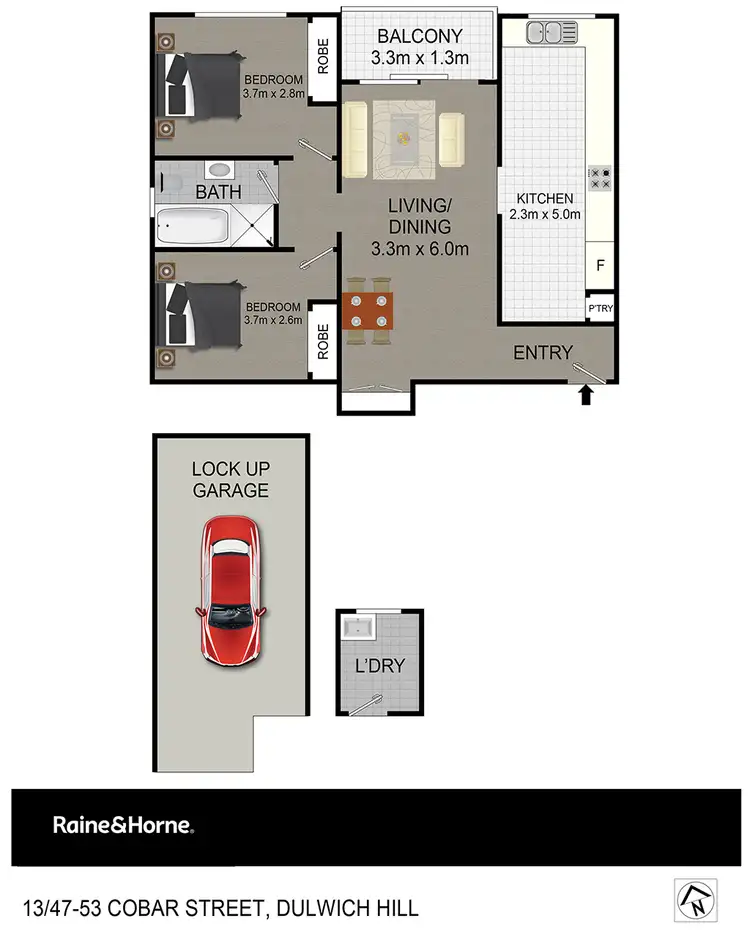 Floorplan of Homely apartment listing, 13/47-53 Cobar Street, Dulwich Hill NSW 2203