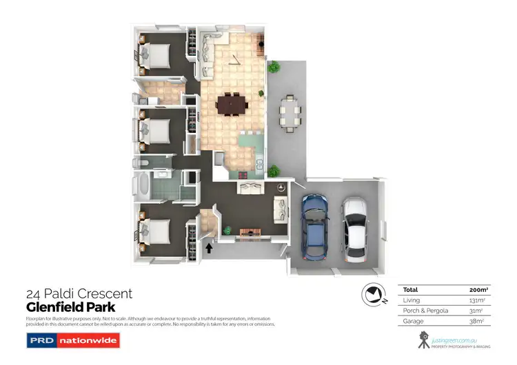 Floorplan of Homely house listing, 24 Paldi Crescent, Glenfield Park NSW 2650