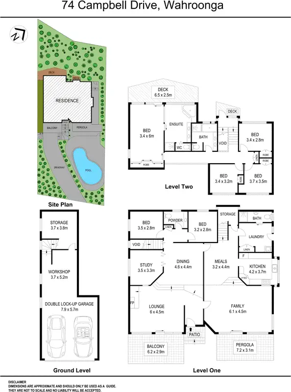 Floorplan of Homely house listing, 74 Campbell Drive, Wahroonga NSW 2076