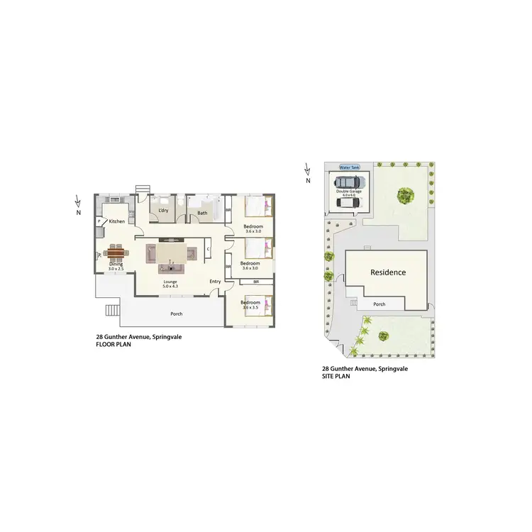 Floorplan of Homely house listing, 28 Gunther Avenue, Springvale VIC 3171