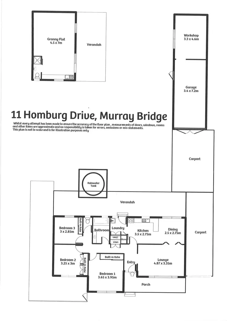Floorplan of Homely house listing, 11 Homburg Drive, Murray Bridge SA 5253